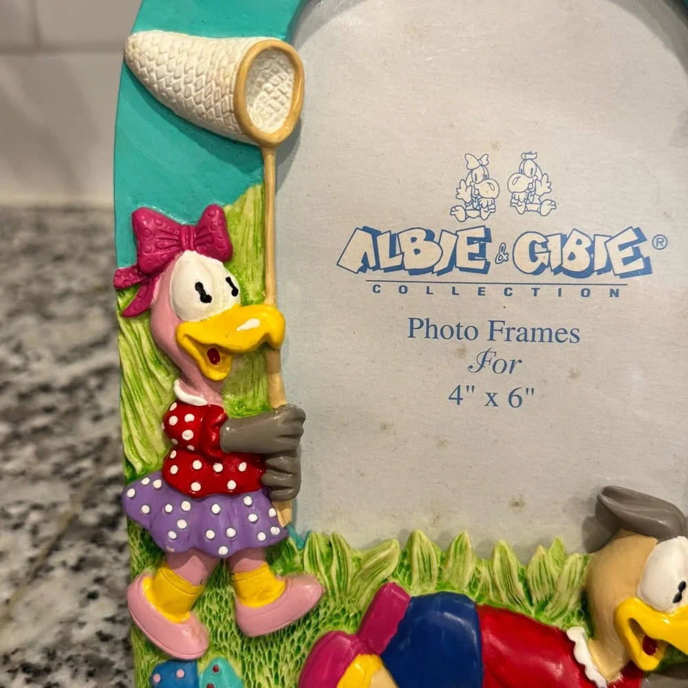 Vintage 90's Albie & Gibie The‎ Wonderful Vultures Photo Frame 4x6 – Collectible